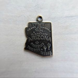 Sterling Silver State of Arizona Charm